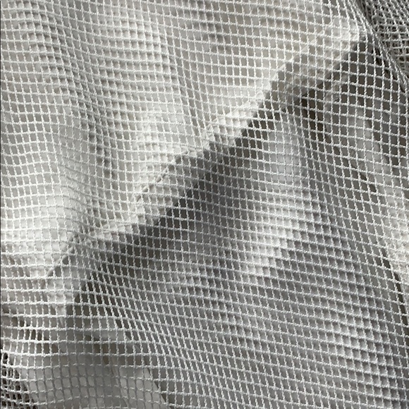 White Mesh Overlay Unif Dress - Picture 6 of 6